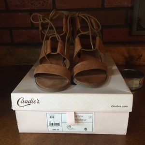 Candies,wedge Sandal Brown Very cute & comfy